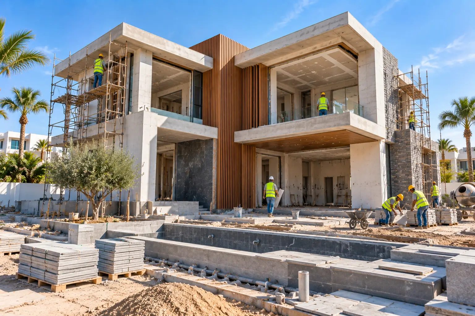 Custom villa designed around homeowner lifestyle and architectural preferences
