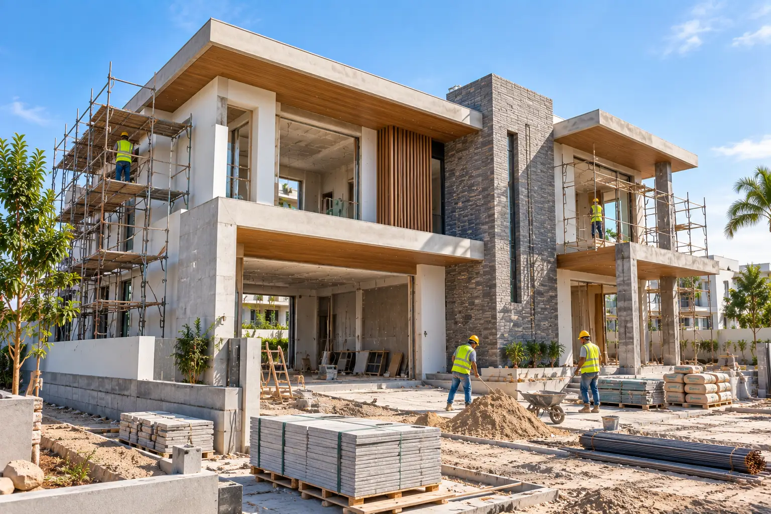 Contemporary Residence Construction in Trivandrum
