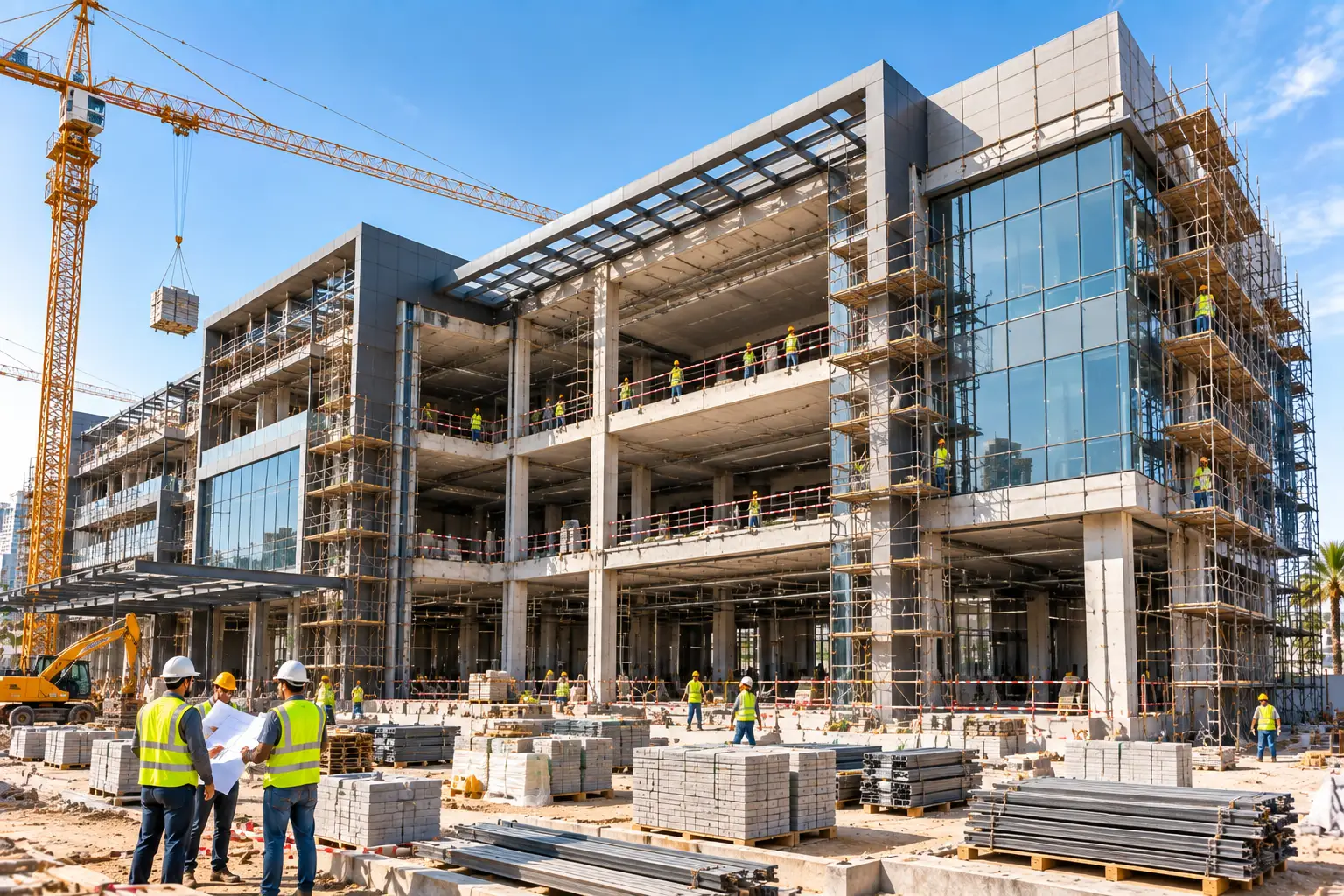contemporary commercial building construction in trivandrum